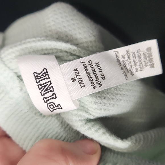 Victoria’s Secret PINK Mint Green Waffle Knit Sleep Shorts - Picture 8 of 11